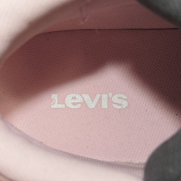 Levi’s Gray Faux Leather Padded Collar Girls Lace-Up Boots - Picture 6 of 8